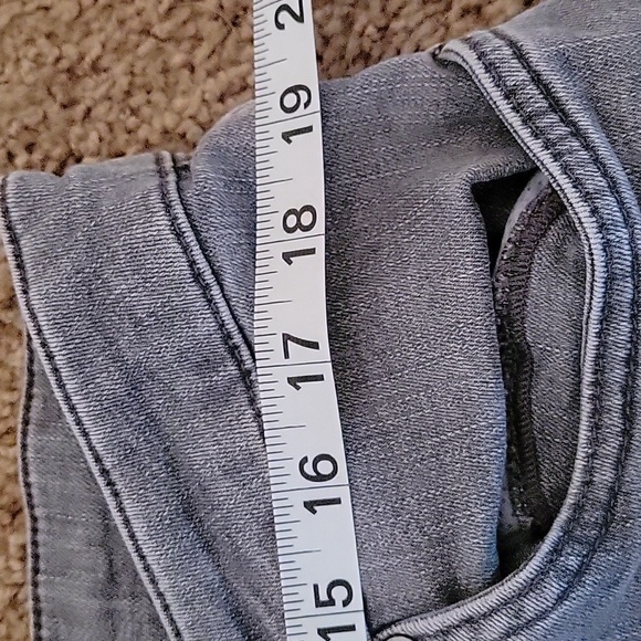 Peter Millar Pants Mens 40x34 Gray Straight Fit 5 Pocket Jeans - Picture 6 of 8